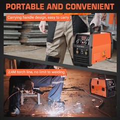 HITBOX 3 in 1 MIG Welder Flux-Core Wire 110V/220V MMA/ TIG/ MIG/ Welding Machine