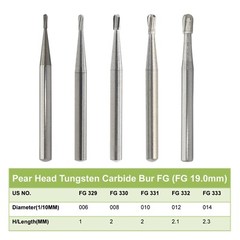 Wave Dental High Speed Burs FG 330 557 2 4 6 8 Carbide Burr Friction Grip Round