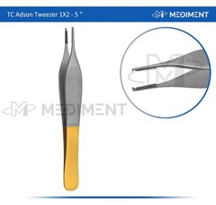 6″ TC Adson Tissue Rat Tooth 1×2 Forceps Plastic Surgery German Grade 5 Pcs