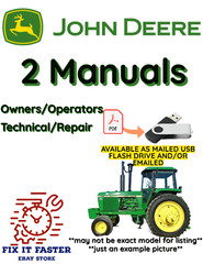 JOHN DEERE 750 TRACTOR OWNER SERVICE REPAIR SHOP MANUAL PDF FILE ON USB