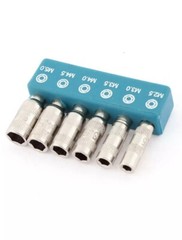 6 in 1 H4 Shank 2.5mm 3mm 3.5mm 4mm 4.5mm 5mm 6 Points Hex Sockets