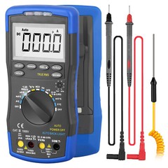 Digital Multimeter TRMS 6000 Counts Auto Range Ammeter AC DC Volt Clamp Meter