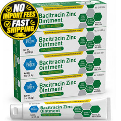 MED PRIDE Bacitracin Zinc Ointment, 4 Pack of 1 oz Tubes 1 Ounce (Pack 4)