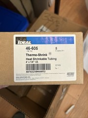 Ideal Thermo Shrink 1/4” Heat Shrinkable Tubing Box Of 5 NEW