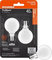 LED G16.5 Globe Light Bulb, 40W Equivalent, TruWave Natural, Energy Saving Decor