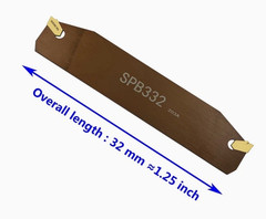 10Pcs SP300 Grooving Cut-Off Carbide Inserts with SPB32-3 Blade Slotting Tool