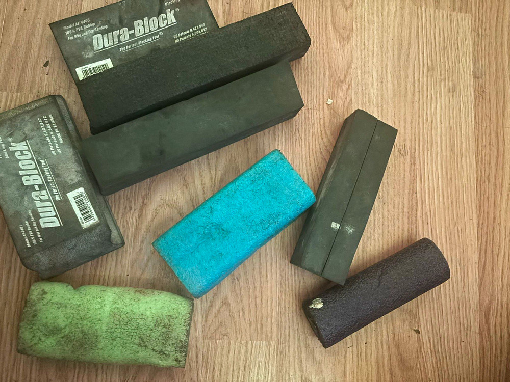 Dura-Block Assorted Aluminum Oxide Sanding Block Lot, Block Shape