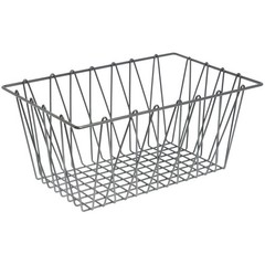 HUBERT Wire Display Basket Pastry Tray Bakery Rectangular Nickel