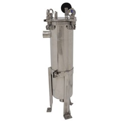 Stainless Steel #4 Bag Filter Housing Fluid Filtration Equipment 1″ NPT In/Out