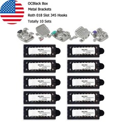 Dental Orthodontic Brackets Metal Roth MBT 018 022 345 Hook Mini Braces MIM Twin