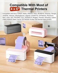4×6 Thermal Labels for Shipping Label Printer – 500PCS Purple Mailing Labels …