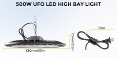 500W UFO LED High Bay Light Industrial Warehouse Factory Shop Bay Lighting
