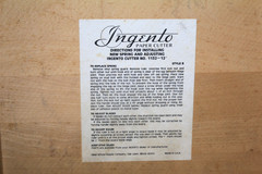 Vintage INGENTO Paper Cutter 1132 – 12″ Wood Table Guillotine Hand Cutter Tested