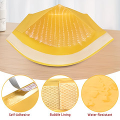 4X7 Kraft Bubble Mailer Padded Envelopes Self Seal Shipping Bags Packaging