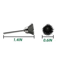 10pcs Grinding Polishing Wheel Head Wire Brush Steel Kit for Electric Drill 15mm