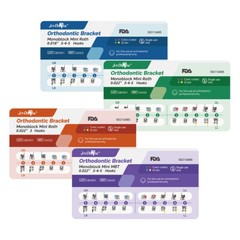 Dental MIM Soporte ortodóntico Brackets Mini MBT/Roth 018/022 Monoblock Hooks