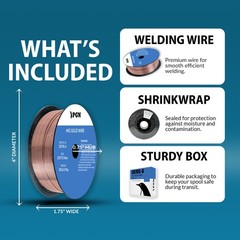 (2 x 2-Lb Spools) ER70S-6 .035″ (0.9 mm) Mild Steel MIG Welding Wire