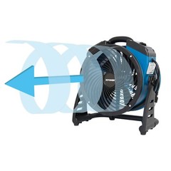 XPOWER P-21AR Compact Industrial Axial Fan, Air Mover with Daisy Chain Outlets