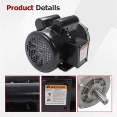 3HP Single Phase Motor 3450 RPM TEFC 145T Frame Farm Duty 230V 60Hz CW/CCW