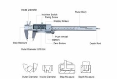 150mm 6″ Digital Caliper Vernier Micrometer Electronic Measuring Ruler