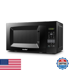 COMFEE’ EM720CPL-PMB 0.7cu.ft 700W Countertop Microwave Oven, ECO Mode, Black