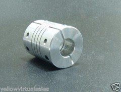 12.7mm x 12.7mm 1/2″x1/2″ Aluminum Flexible Shaft Clamp Coupler Coupling