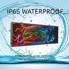 40”x17” Programmable LED Sign, WiFi/USB Control, Waterproof for Outdoor Use