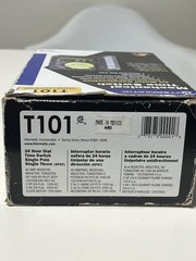Intermatic T101 24-Hour Mechanical Time Switch 120V AC 60Hz Single Pole Outdoor