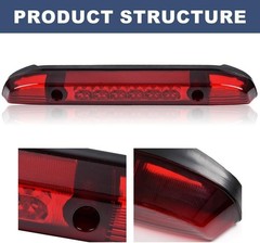 LED 3rd Brake Lights Compatible with 2001-2004 Nissan Frontier Rear High Mount