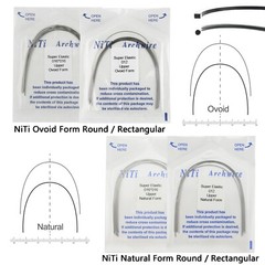 Dental Orthodontic Niti Arch Wire Elastic Rectangular Round Arcos de Ortodoncia