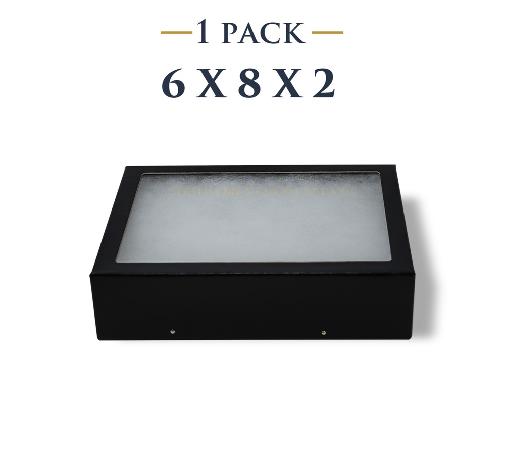 6 x 8 x 2 Riker Display Case Box for Collectibles Jewelry Arrowheads Fossil