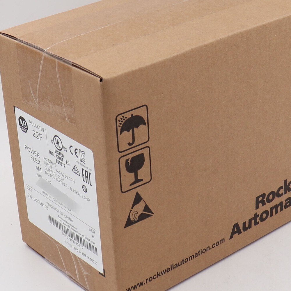 Sealed Allen-Bradley 22F-D2P5N103 PowerFlex 4M 0.75kW 1HP AC Drive