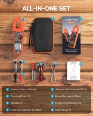 Clamp Meter Multimeter 6000 Counts TRMS Electrical Tester for AC/DC Current/V…