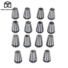 19pc ER11 CNC Collet Set with M14 Nuts for Precision Workholding 1-7mm
