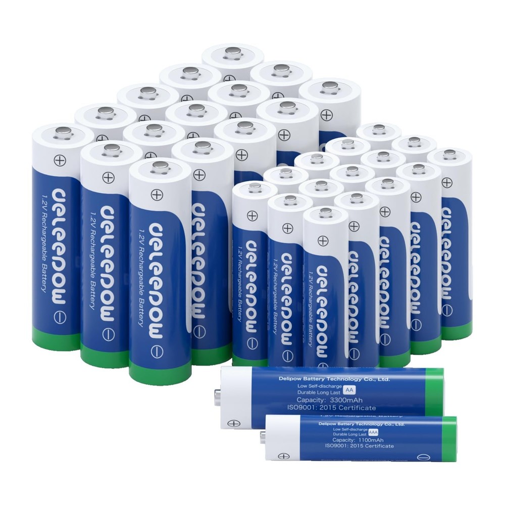 Deleepow Nimh 3300Mah Aa Rechargeable Batteries 16 Pack 1.2V Aa Rechargeable