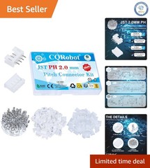 JST PH 2.0mm Pitch 4-Pin Connector Kit: Male/Female with Crimp Terminals