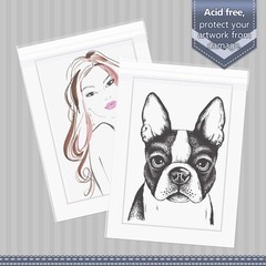 Golden State Art, Pack of 100, Acid-Free Crystal Clear Sleeves 5×7,