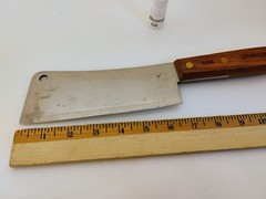Dexter USA 6-inch High Carbon Steel Blade Cleaver Small to Med Cuts Factory 2nd
