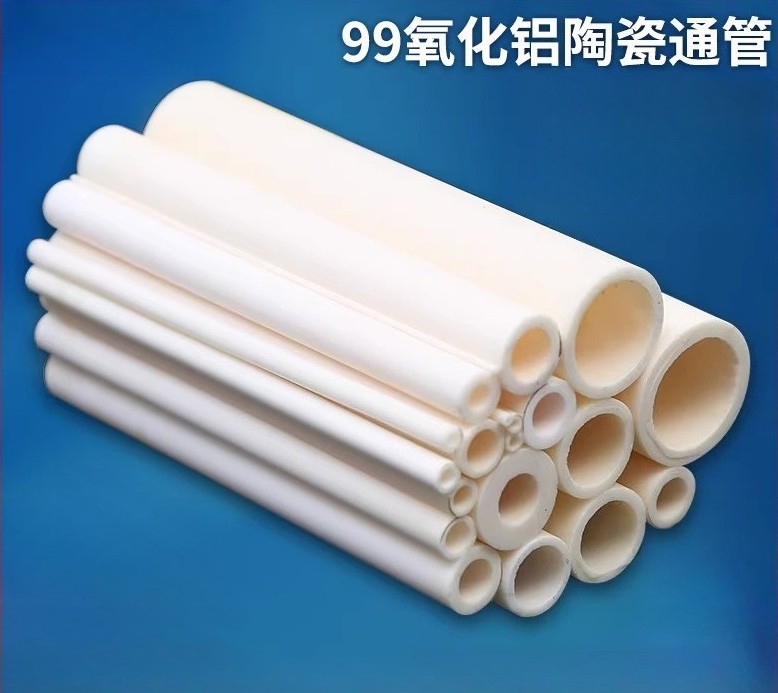 99% Alumina Ceramic Tube Single Hole Insulation Resistance High Temperature100mm
