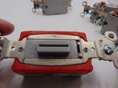 (Lot of 6 switches) Legrand Single Pole Locking switch With 4 Keys 20 Amp Gray