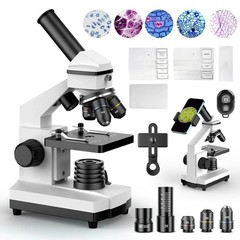 Compound Microscope – 100X-2000X High-Power Biological Microscope(White)