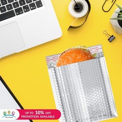 Thermal Bubble Mailer 6.5×10.5 in 100 Pack, Insulated, Waterproof, Cold Shipping