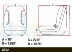 Seat 87019259 fits Ford New Holland L865 LS140 Ls150 Ls160 Ls170 Ls180 Ls190