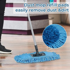 2 Pack Dust Mop Replacement Head for Floor Duster Compatible with O-Cedar Har…