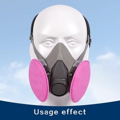 Gas Dust Mask 6200+2091 Gas mask Suit Respirator Painting Spraying Face Size M