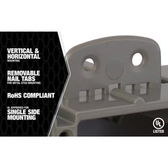 Smart Box 4-Gang Multi-Mount Adjustable Depth Device Box