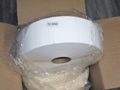 24,000 Adhesive Labels 4″X2″ Shipping Address Labels 2-Yumbo Rolls Read descrip-