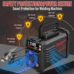 Soldadora Inverter 110V MMA TIG 2 en 1 Portátil 135A Kit 20 Varillas Gafa Guante
