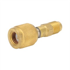 HVAC R32 Reverse Thread 1/4” Female – 1/4” Male Adapter For A2L R454B/R32 Tanks