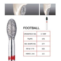 10Pcs Dental Diamond Burs FG For High Speed Handpiece 368-023F /379-023F/VP-21